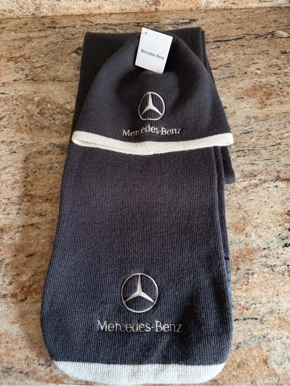 NWT Mercedes-Benz Beanie & Scarf Set